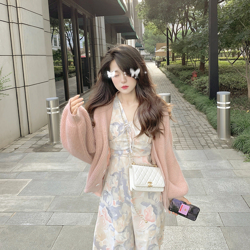 Aesthetic Dress Spring Long Dress Women Floral Dress