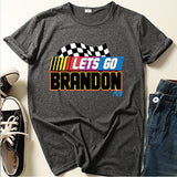 Let'S Go Brandon T Shirt English Letter Short Sleeve T-Shirt