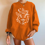 Preppy Aesthetic Sweatshirt Drop-Shoulder Sweater for Women Velvet Padded Loose Women