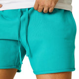 Men Sports Flex Shorts Solid Color Sports Men Loose Casual