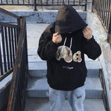 Palm Angels Hoodie Broken Bear Embroidered Hoodie Men 'S And Women 'S Coat