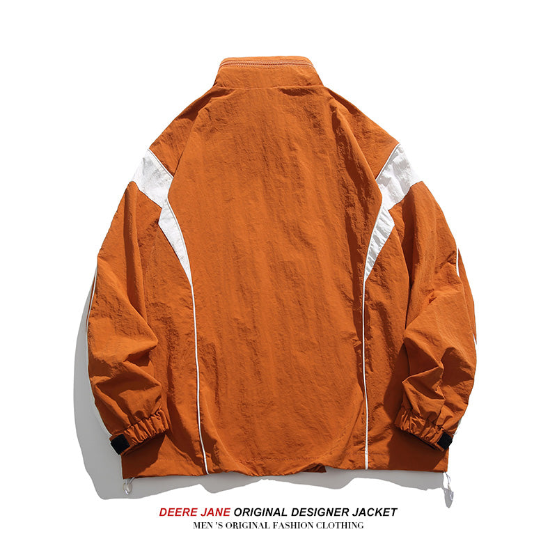 Men Jacket Spring Men's Stitching Baggy Casual Jacket Coat