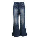 Julia Fox Low Rise Trousers Tight Zipper Casual Pants