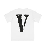 Vlone T Shirts Friends Nurse Large V Printed Short Sleeve T-shirt Men's and Women's High Street BF Half Sleeve