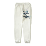 Kanye West Sunday Service Pant Graffiti Printing Vintage Sweatpants Ankle Banded Pants Loose