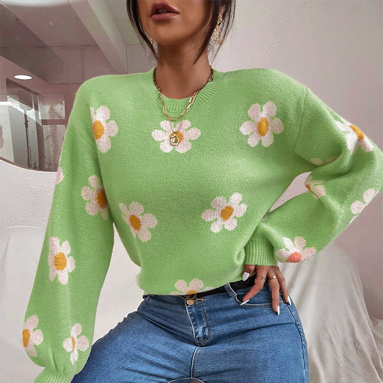 Preppy Aesthetic Sweater Autumn and Winter Sweater Women's Short Knitted Jacket Loose