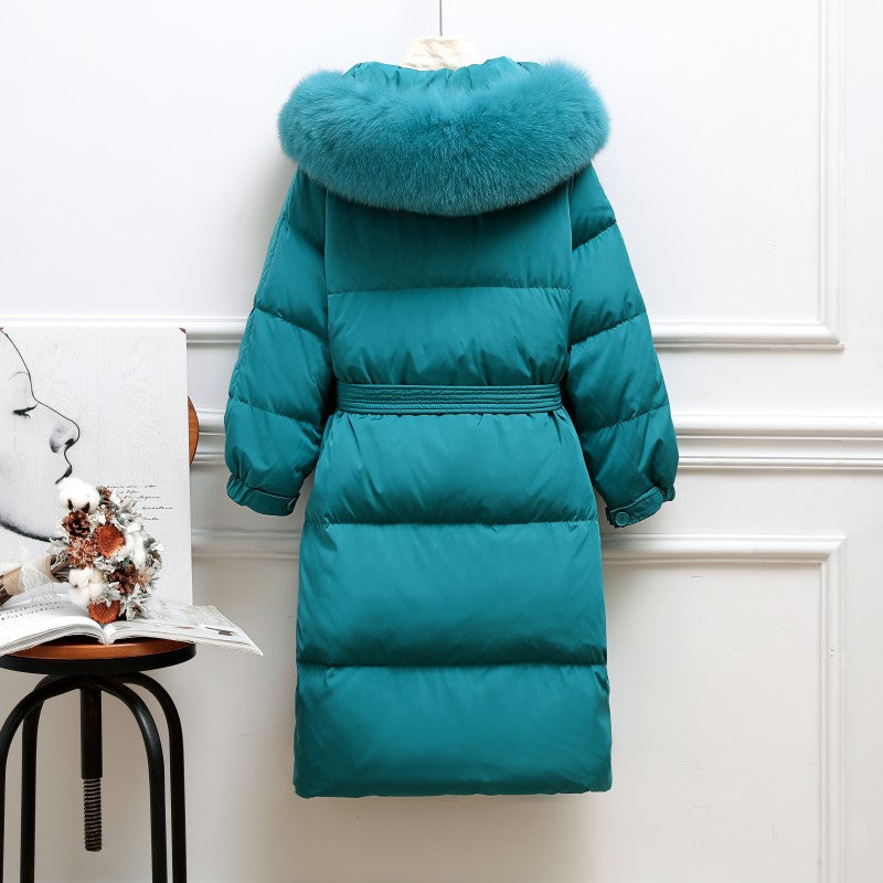 Women Winter Coats Puffer Jacket Down Coat Down Jacket Female Long Fox Big Fur Collar Loose Thick