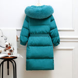 Women Winter Coats Puffer Jacket Down Coat Down Jacket Female Long Fox Big Fur Collar Loose Thick