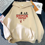 Stranger Things Hoodie Stranger Things Printed Hoodie Fleece Padded Coat Sweatshirt
