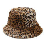 Leopard Fur Hat Autumn and Winter Sun Hat