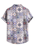 Men Hawaii Shirts Men's Casual Shirt Short Sleeve