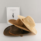 Mens Kentucky Derby Hats Straw Hat Bowler Hat Female Outdoor Beach Hat Sun Protection