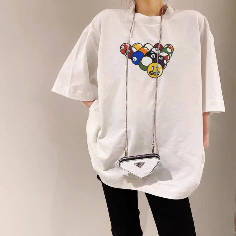 Drew House Drew Smiley Face Color Short Sleeve Loose Couple T-shirt Men