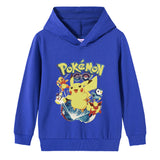 Children Pokemon Pikachu Hoodie Spring and Autumn Boys and Girls Cotton Hooded Sweater