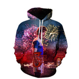 Stranger Things Hoodie 3D Digital Printing Hooded Pullover Anime Baseball Uniform Sweater