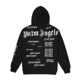 Palm Angels Hoodie Letter Hooded Sweater Men's and Women's Loose Hoodie Coat