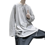 Men Sweatshirts Men's Long Sleeve T-shirt Loose