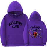 Stranger Things Hellfire Club Hoodie Hooded Sweatshirt Leisure Sports Sweater