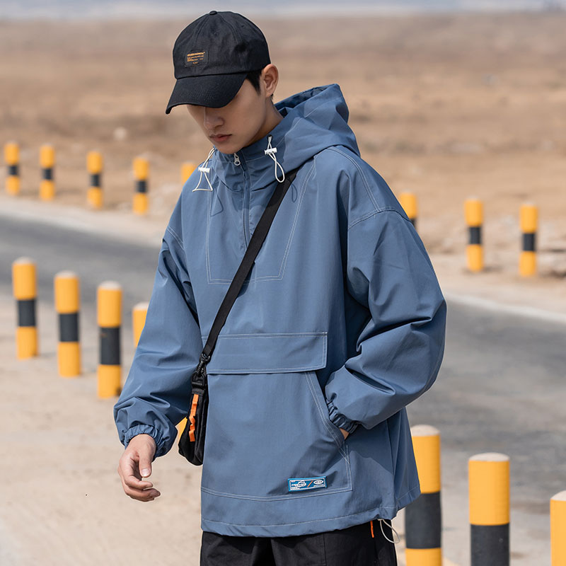 Men Jacket Spring Jacket Men Loose Versatile Coat