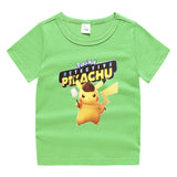 Children Pokemon Pikachu T Shirt Cotton T-shirt Casual Sports