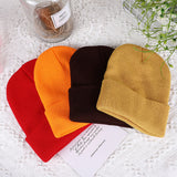 Men Winter Hats Solid Color Women's Autumn and Winter Hat