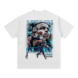 Stephen Curry Shirt Curry Portrait Printing Short Sleeve T-shirt Loose Heavy Small Neckline