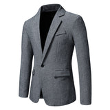 Bohemian Chic Wedding Guest Men Attire Single-Breasted Suit Casual Jacket