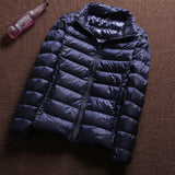 Women Winter Coats Puffer Jacket Down Coat Fall/Winter Lightweight Down Jacket Women's Short Stand Collar Winter Clothing Coat