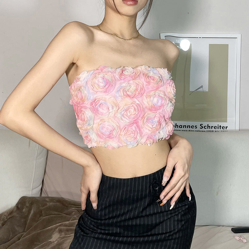 Music Festivals Rave Outfits Girls Tops Summer Sexy Backless Slim Fit Vest