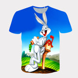 Bugs Bunny Shirt Spring/Summer Men's Short Sleeve Printing 3D