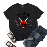 Hellfire Club Shirt Printed Top Short Sleeve Summer