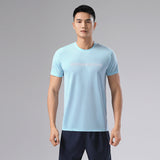 Sweat Wicking Shirt Men's Outdoor Sports Crew Neck T-shirt Top