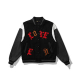 Mens Fall Outfits Baseball Jacket Men's and Women's Oversize Loose Jacket Couple