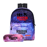 Stranger Things Hellfire Club Backpack Stranger Things Peripheral Schoolbag Starry Sky Lightning Backpack