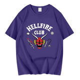 Stranger Things Hellfire Club T Shirt T-Shirt Stylish Loose Short Sleeve