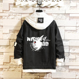Comic Denim Jacket Men and Women Couple Denim Jacket