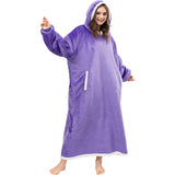 Hoodies Blankets Leopard Print Lazy Blanket Flannel Lamb Wool
