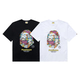 Shark Print T Shirt Cartoon Anime Loose Summer Casual T-Shirt