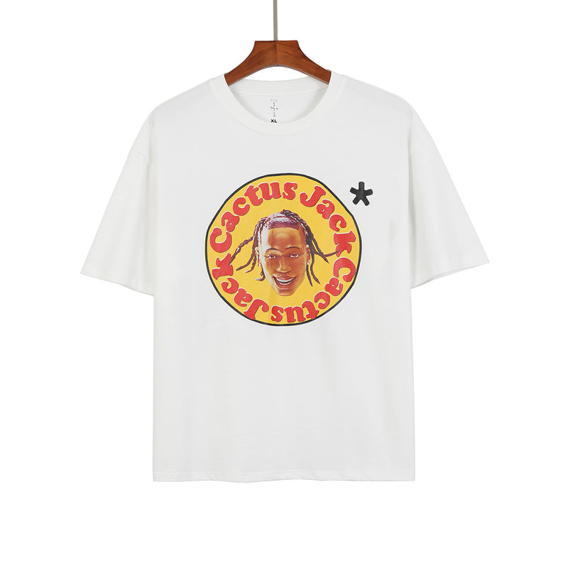 Cactus Jack McDonalds Shirt Short Sleeve High Street Men's and Women's Casual T-shirt