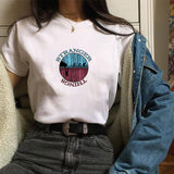 Stranger Things T Shirt Stranger Things Stranger Things Printed Polyester round Neck Pullover T-shirt