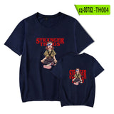 Hellfire Club Shirt Stranger Things Summer Print Pattern Casual round Neck Short Sleeves