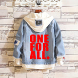 Comic Denim Jacket Anime Clothes Denim Jacket