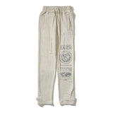 Kanye West Sunday Service Pant Velcro Ankle-Tied Trousers Embroidered Loose Sports