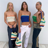 Music Festivals Rave Outfits Girls Tops Spring and Summer Women's Clothing Vest Slim Fit Tube Top for Women