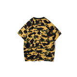 Wgm Shirt Bape Shark Head Digital Printing Casual Sports Short Sleeve