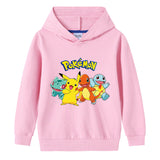 Children Pokemon Pikachu Hoodie Cotton Hooded Sweater Neutral Spring and Autumn