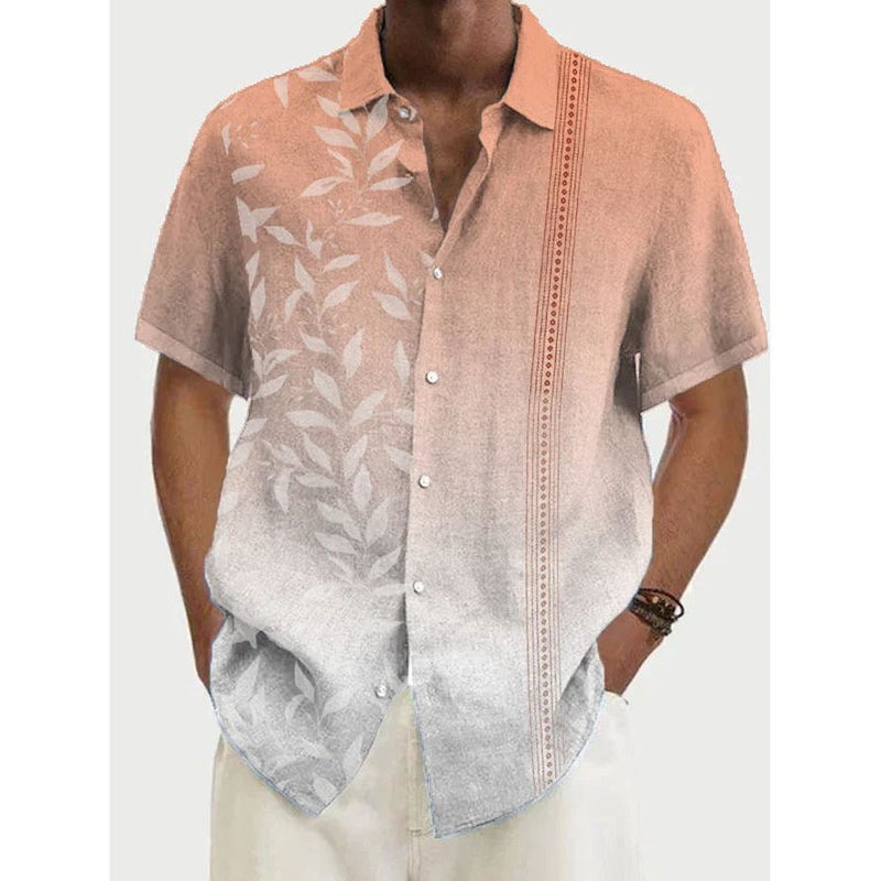 Men Beach T Shirts Men's Fashion Short Sleeve Shirt