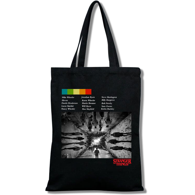Stranger Things Hellfire Club Handbag Stranger Things Stranger Things Canvas Bag Tote Bag Cross-Border Foreign Trade One Piece Dropshipping Canvas Bag