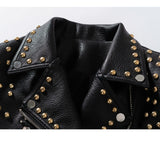 Women Leather Jacket Biker Motorcycle Coat Leather Coat Fashion Special Women's Clothing Short Leather Jacket Women