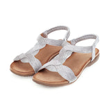 Flat Dress Sandals Summer Flat Hollowed Plus Size Casual Sandals